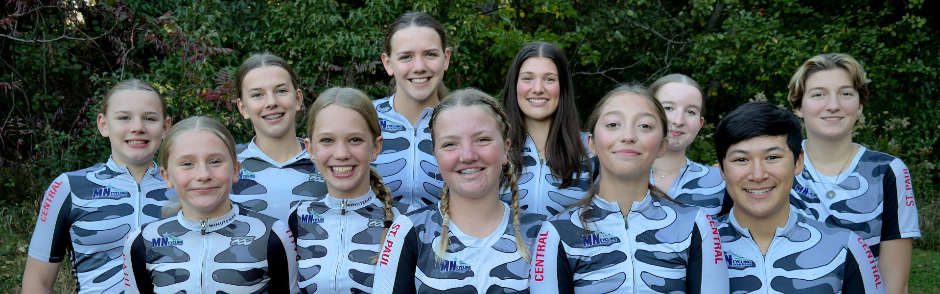 St. Paul Central girls mountain bike team